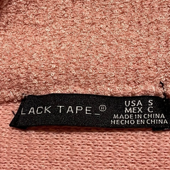 Black Tape Light Dusty Rose Sweater Sz Oversized Small - Picture 6 of 7